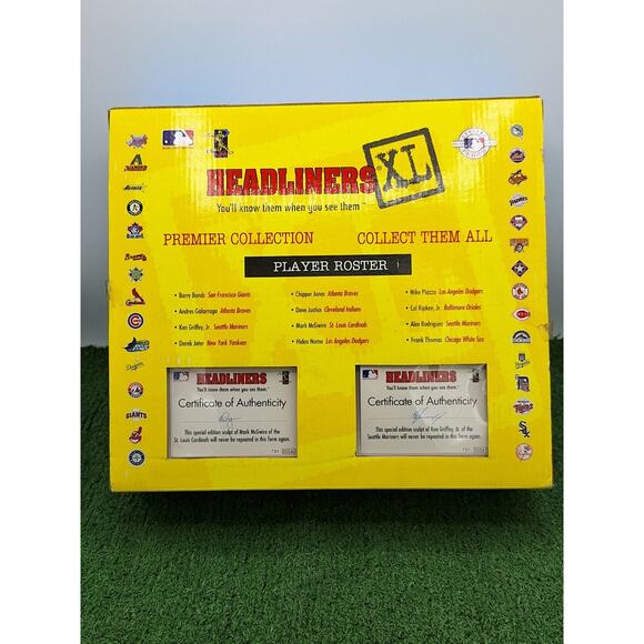 Vtg NIB 1998 MLB Home Run Headliners XL Ken Griffey Jr & Mark McGwire - Picture 4 of 6